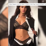 Disha Patani Redefines the Classic All-Black Look with a Lace Bralette and Blazer