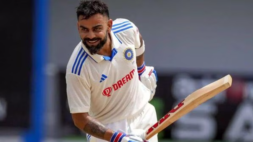 Virat Kohli in White Test Jersey