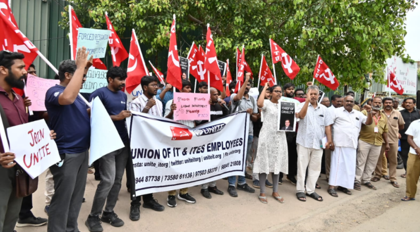 TCS protest